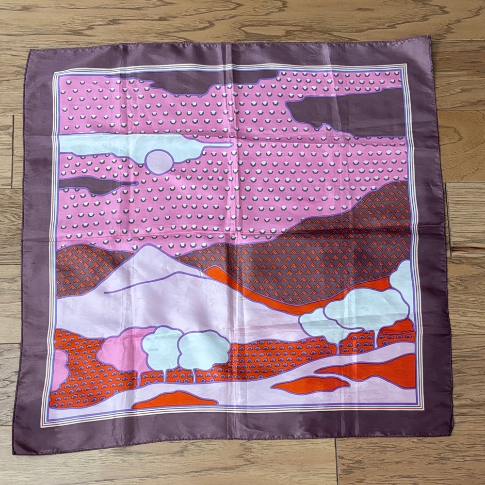 Elegant Pink and Purple Scarf